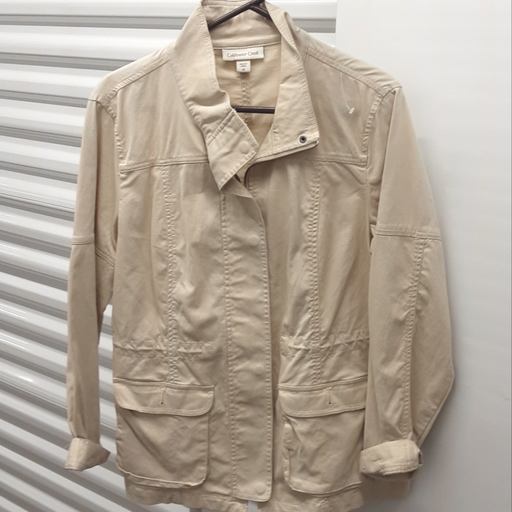 Coldwater Creek Women's Light Tan Utility Jacket